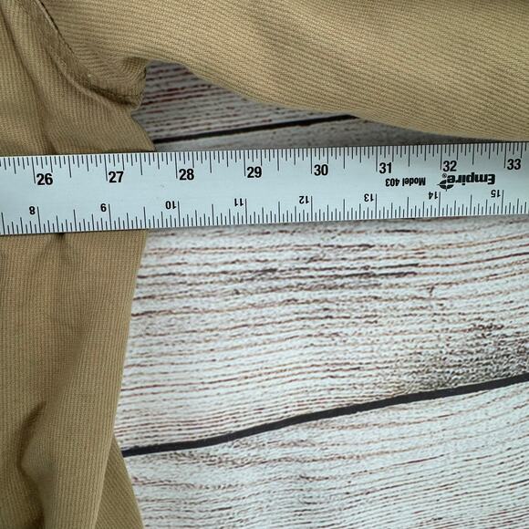 St. Johns Bay Flannel Lined Chore Jacket Men's XXL Tan Beige Outdoor Corduroy - Picture 11 of 14